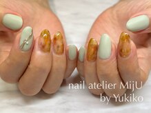 ネイル アトリエ ミジュ(nail atelier MijU)/べっこうネイル