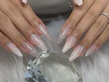 エマネイル プラスキハクヤ 枚方店(EmaNail+KIHAKUYA)/長さだしデザイン