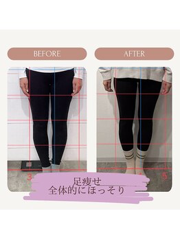 Under Seven 新石切店【アンダーセブン ピラティススタジオ ストレッチ】/お客様の変化★美脚