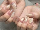 flowerバカラネイル