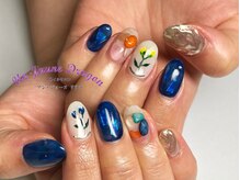 アン ジョーヌドラゴ/フラワー☆手書きネイル