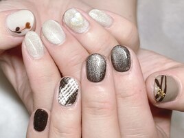 マグネット×バレンタインネイル