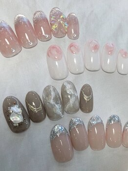 マーズネイル(Mars Nail)の写真/季節感のある定額デザインや韓国・ワンホン等のトレンドネイル多数★最旬ネイルで何度も見たくなる指先へ♪