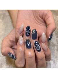 夏祭りネイル