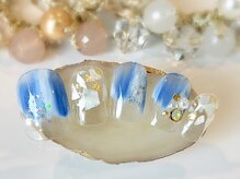 ネイルアンドアイラッシュサロン ブレス 長町南駅店(BLESS)/爽やかニュアンスネイル！