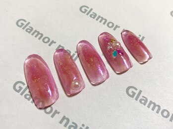 グラマーネイル(Glamor nail)/チークネイル×ミラー