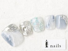 アイネイルズ 新宿店(I nails)/ミラーニュアンスフット