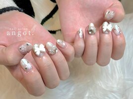 ホワイトウインターフルアート