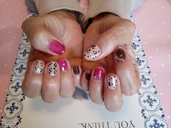 イーズ(ease)/ヒョウ柄 ピンク