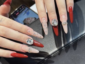 ベストネイル 渋谷109前店(Best Nail)/長さ出し持ち込みデザインネイル