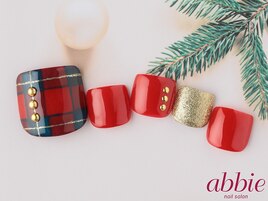 大人チェックネイル◇￥11176