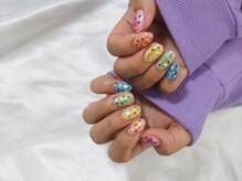 縁/カラフルネイル