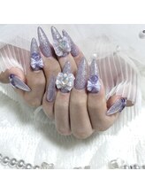 ミニョン(Minyon)/パープル☆フラッシュネイル