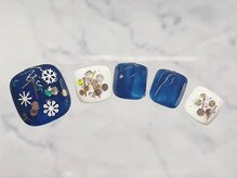 サローネ レジーナ(salone Regina)/フットネイル/冬ネイル/結晶