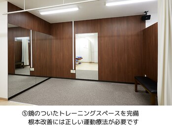 ルピナス整体院/広いスペースで運動療法