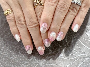 ウインド トータルビューティーサロン(WIND Total Beauty Salon)/ふんわり夏っぽネイル