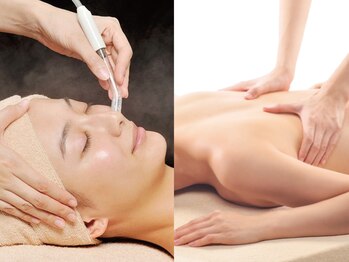 イービーシーシー表参道(e.b.c.c.)の写真/【ナノ毛穴洗浄+美汗背中リンパ80分】良い汗で体内の老廃物の排出を促進!極上ハンドテクニックで効果◎