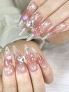 長さだしclear nail