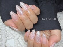 ヒューリンズネイル(Hurin’s Nail)の雰囲気（#キラキラネイル#フレンチネイル#ラメネイル#レースネイル）