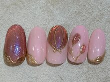 レイネイル レイエステティック 岐阜茜部店(RAY NAIL & RAY ESTHETIC)/マグネットチューリップ