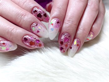 サニーデイズ ネイルアンドビューティー 曙橋店(SunnyDays Nail&Beauty)/ハートホロネイル