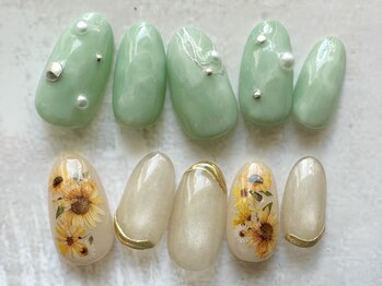 アブニール 我孫子店(ＡＶＥＮＩＲ)の写真/我孫子駅30秒☆実力派サロンの技術を実感！繊細な手描きアート×ぷるんとしたツヤ感に感動♪[我孫子]