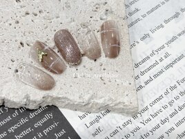 こっくりニュアンスネイル