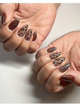 レッシュネイル サロンアンドスクール(RECH NAIL salon&school)/レオパードネイル