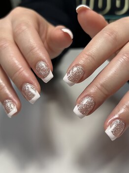 mjuk. 【ミューク】《ネイル/ワンカラー/マグネット/フィルイン》/フレンチネイル