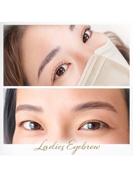 ベースバイループ(BASE BY LOOP)の写真/眉毛は顔の主役！左右差・ボサ眉悩みも解消◎黄金比デザインで理想の姿へ【岡山・アイブロウ専門店】