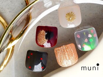 ムニネイル 心斎橋(muni NAIL)/foot *親指定額アートサンプル