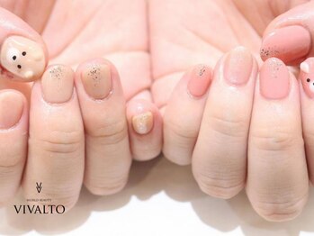 ワールド ビューティ ヴィヴァルト 宝塚店(WORLD BEAUTY VIVALTO)/アシメ/アニマルネイル