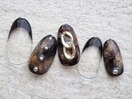 初秋のニュアンスネイル