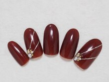 シックネイル(CHIC nail)/大人カラー ストーンアート