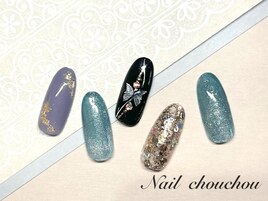 和柄ネイル7800円