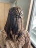 【ヘアーアレンジ】ハーフアップ