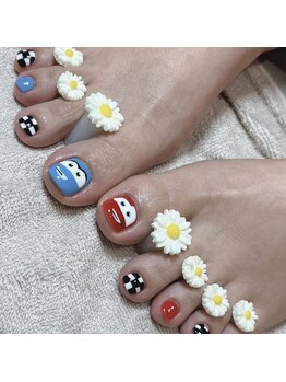 キャラクターフットネイル