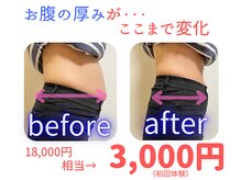 お腹の厚みにサヨナラ！自信のもてるボディラインへ♪
