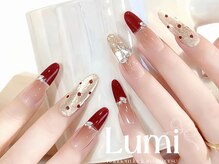 ルミネイル 池袋東口サンシャイン店(Lumi Nail)/可愛いフレンチ／水玉