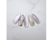 スペル オン ネイルズ(Spell on nails)の雰囲気（雨の日も楽しむ紫陽花ネイル♪定額レギュラーコース¥9500）
