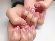 アモールネイル(amor nail)/クリアフラワーネイル