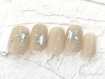 ネイルメゾン 池袋店(NAIL MAISON)/Y2Kシルバースター¥4800