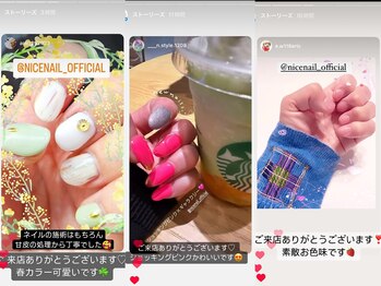 ナイスネイル 堺三国ヶ丘店/お客様Instagram