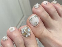 リ ボディ 札幌駅前店(Re Body)/ホワイトシルバーネイル7700円