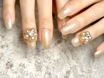 マニネイル 高の原店(mani nail)の写真/シンプルデザインからお持ち込みのゴージャスデザインまでお好みに合わせてご提案★長さや形もご相談を！
