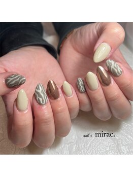 ネイルズミラク(nail's mirac.)/ゼブラ柄ネイル