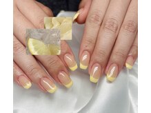 ハズグラスネイル(Haze Grass nail)/イエローフレンチ