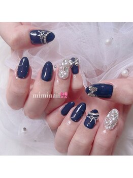 ネイビー　ガーリー