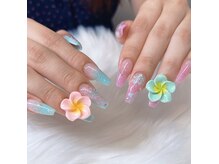 ティアラネイル(TIARA NAIL)の雰囲気（カラー・ラメ何色使っても追加料金なし♪（特大パーツ別））