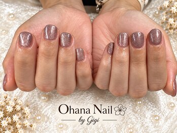 オハナ(OHANA)/pink almond マグネットネイル